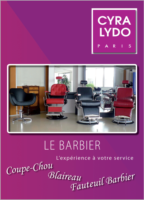 couverture du catalogue barbier de Cyra Lydo